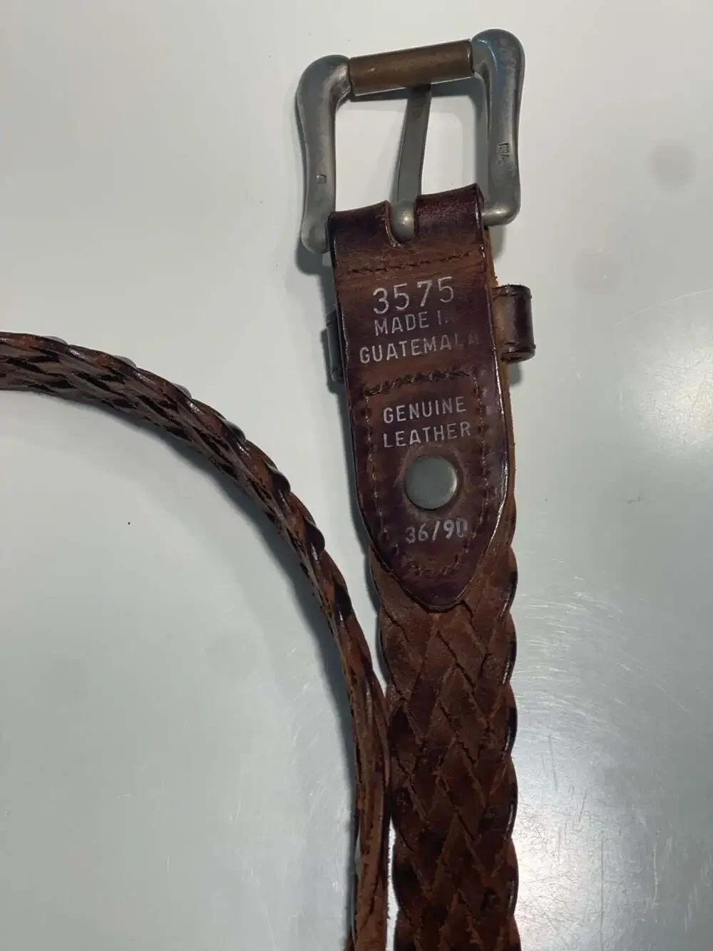 Levi's Genuine Leather Braided Belt Size 36/90